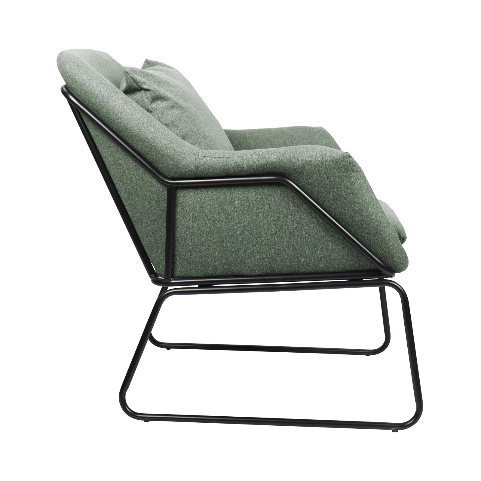 B-Ware SVITA JOSIE Sessel gepolstert Beistellsessel Couch Relaxsessel Stoff Grün