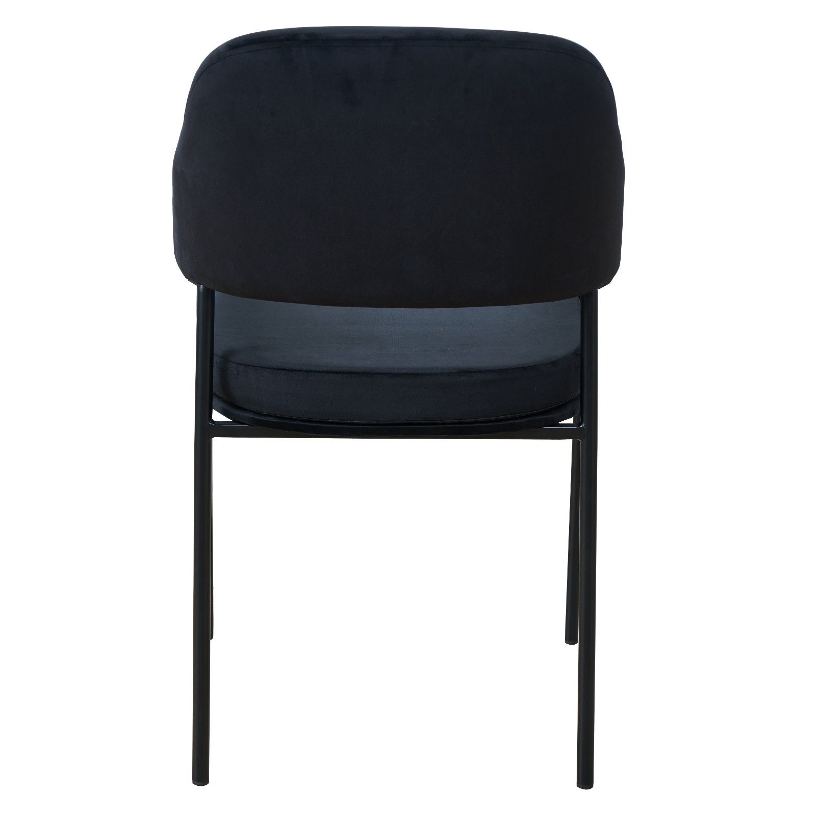 B-Ware SVITA SCARLETT 2er Set Esszimmerstühle Armlehnstuhl Polster Samt Schwarz