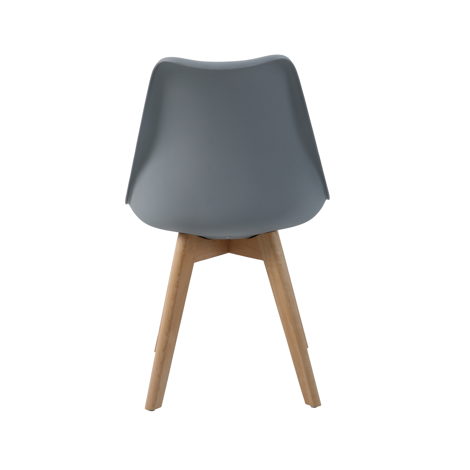 B-Ware SVITA MATS 2er Set Esszimmerstuhl Küchenstühle Holz Kunstleder Grau-Braun