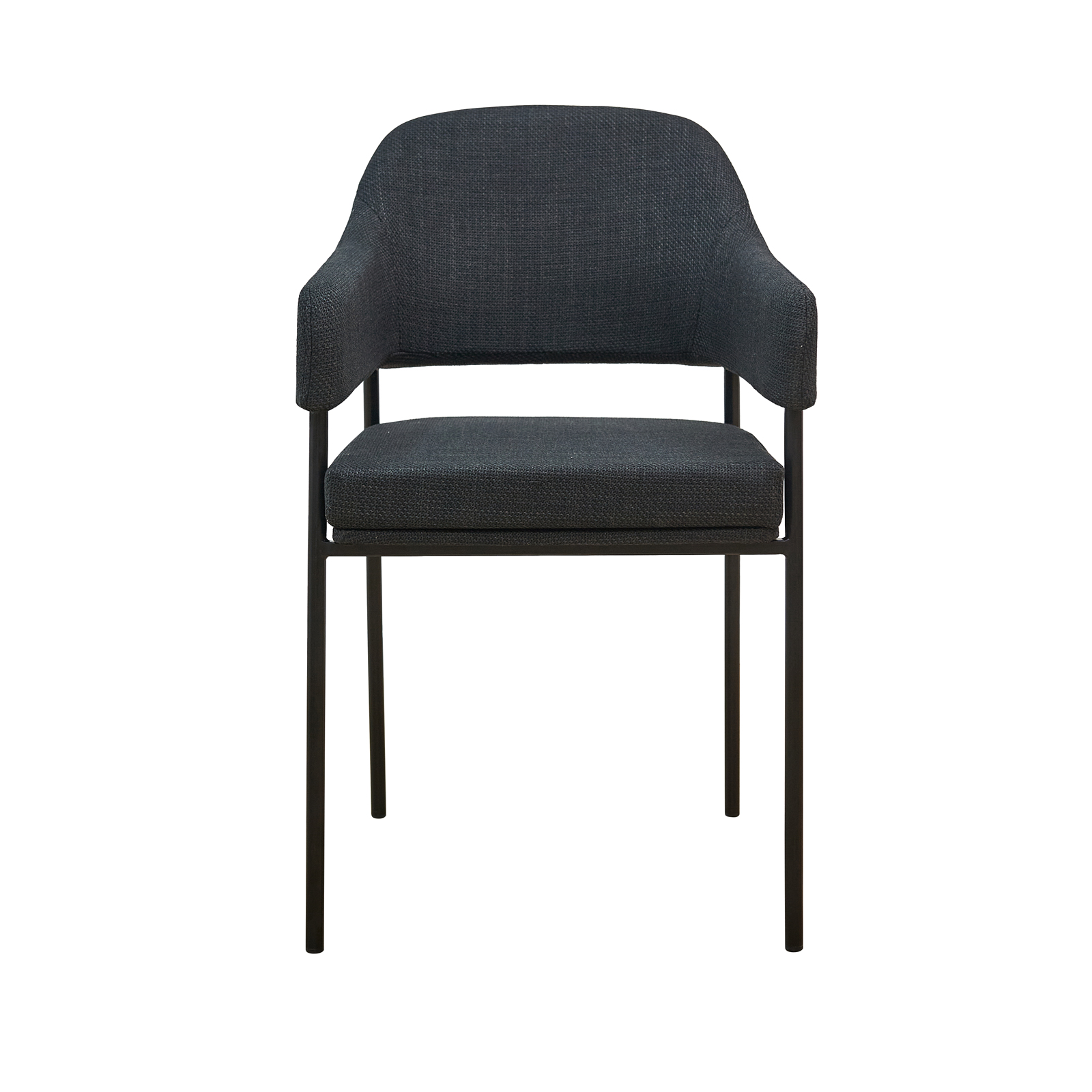 B-Ware SVITA SCARLETT 2er Set Esszimmerstühle Polsterstuhl Stoff Schwarz