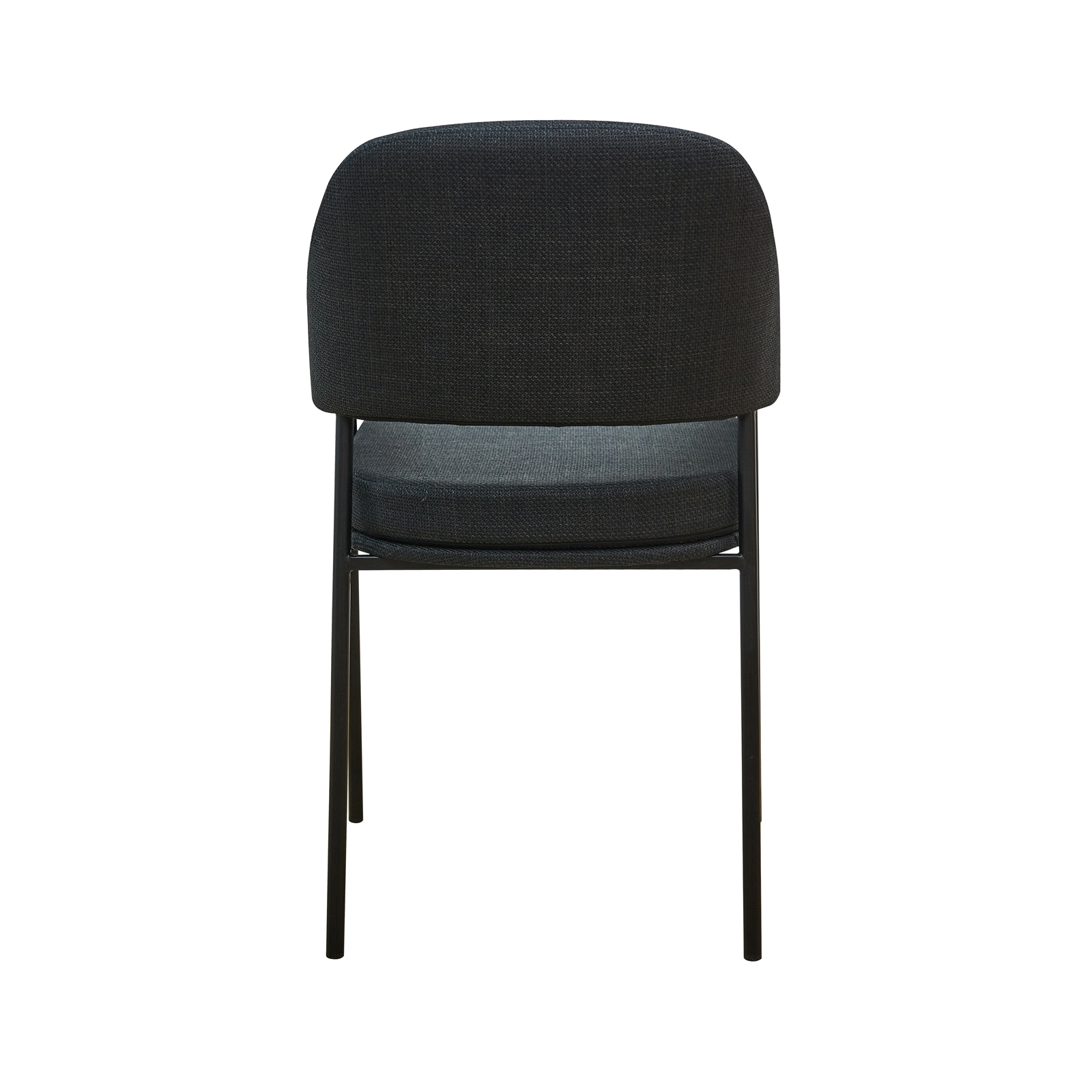 B-Ware SVITA SCARLETT 2er Set Esszimmerstühle Polsterstuhl Stoff Schwarz