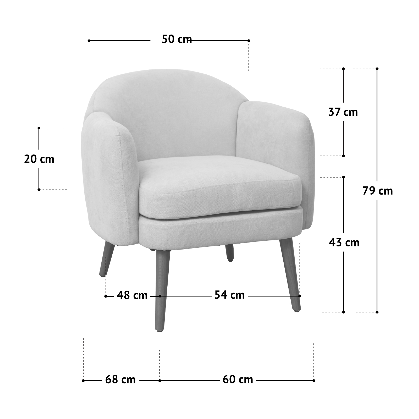 B-Ware SVITA JOHAN Sessel Loungesessel Polstersessel Armlehnen Gepolstert Weiß