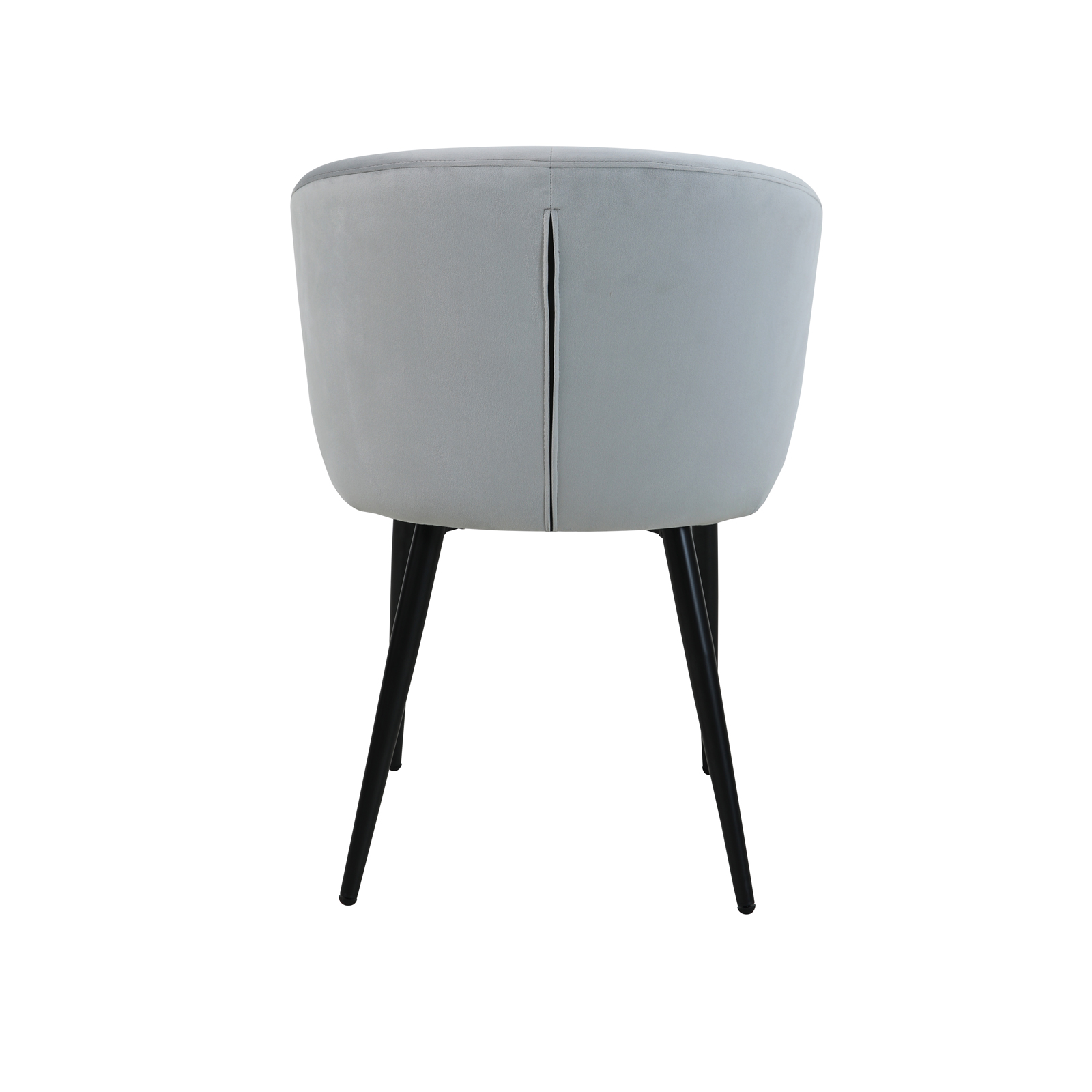 B-Ware SVITA AUDREY 2er Set Esszimmerstühle Küchen-Sessel mit Armlehne Samt Grau