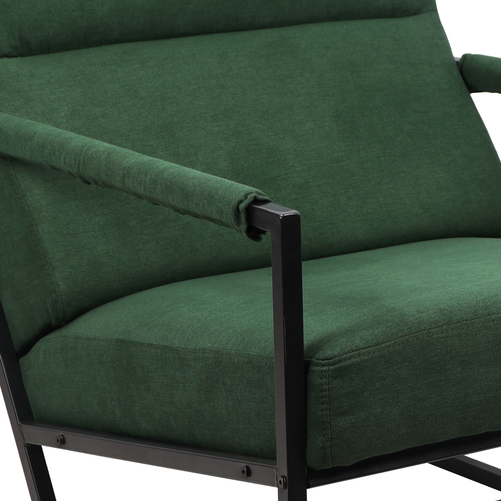 B-Ware SVITA CHRIS Loungestuhl Cocktailsessel Polsterstuhl Armlehne Dunkelgrün