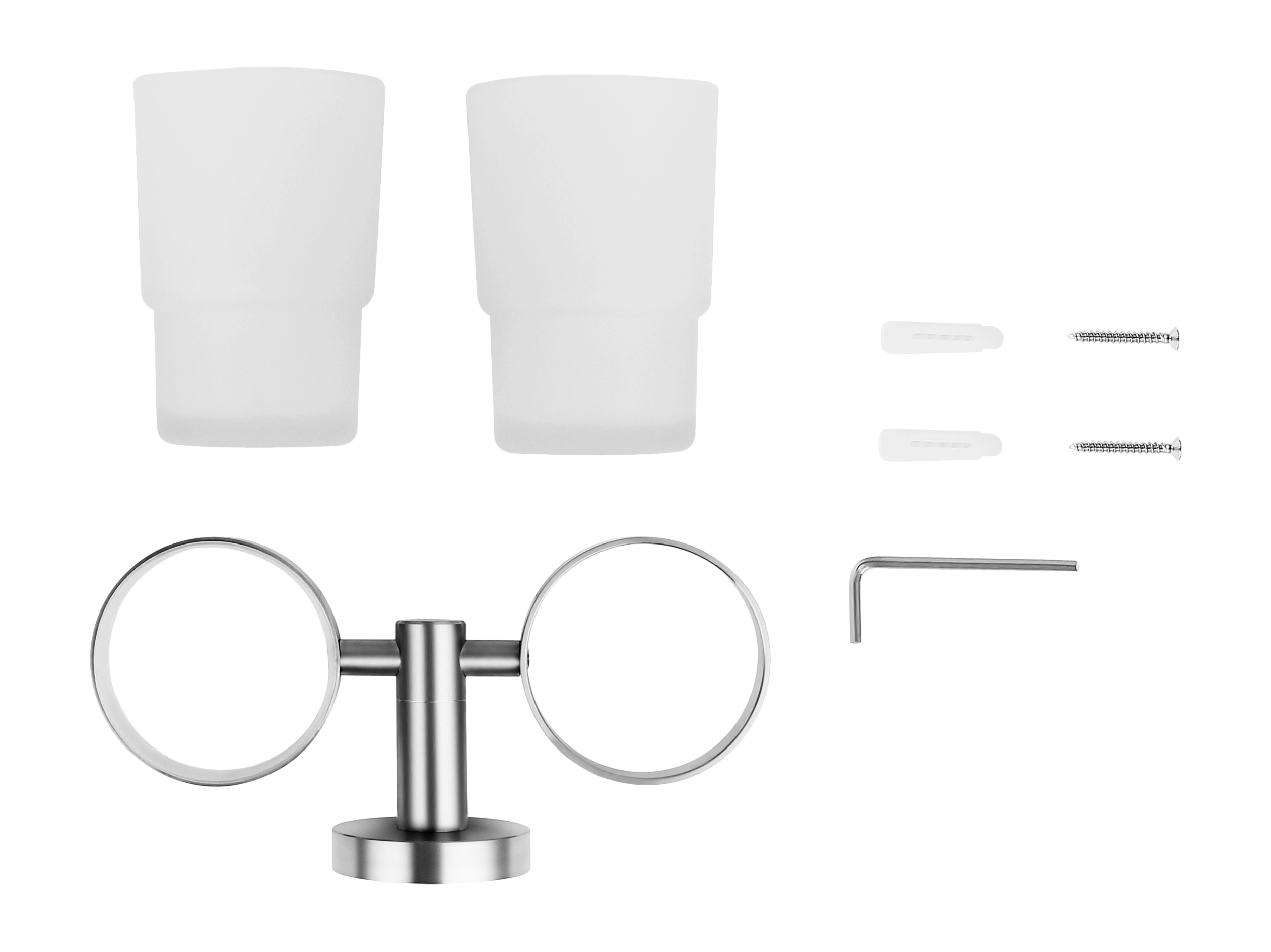 Ambrosya | Zahnbürstenhalter Zahnputzbecher Badbecher Bad Wandmontage