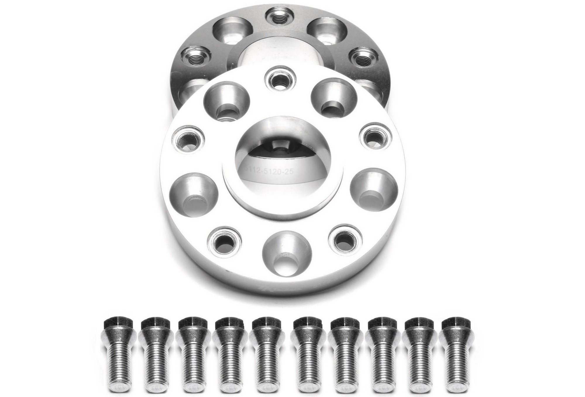 TA Technix Lochkreis-Adapter-Set 25mm pro Seite, 50mm pro Achse, 5x112 auf 5x120