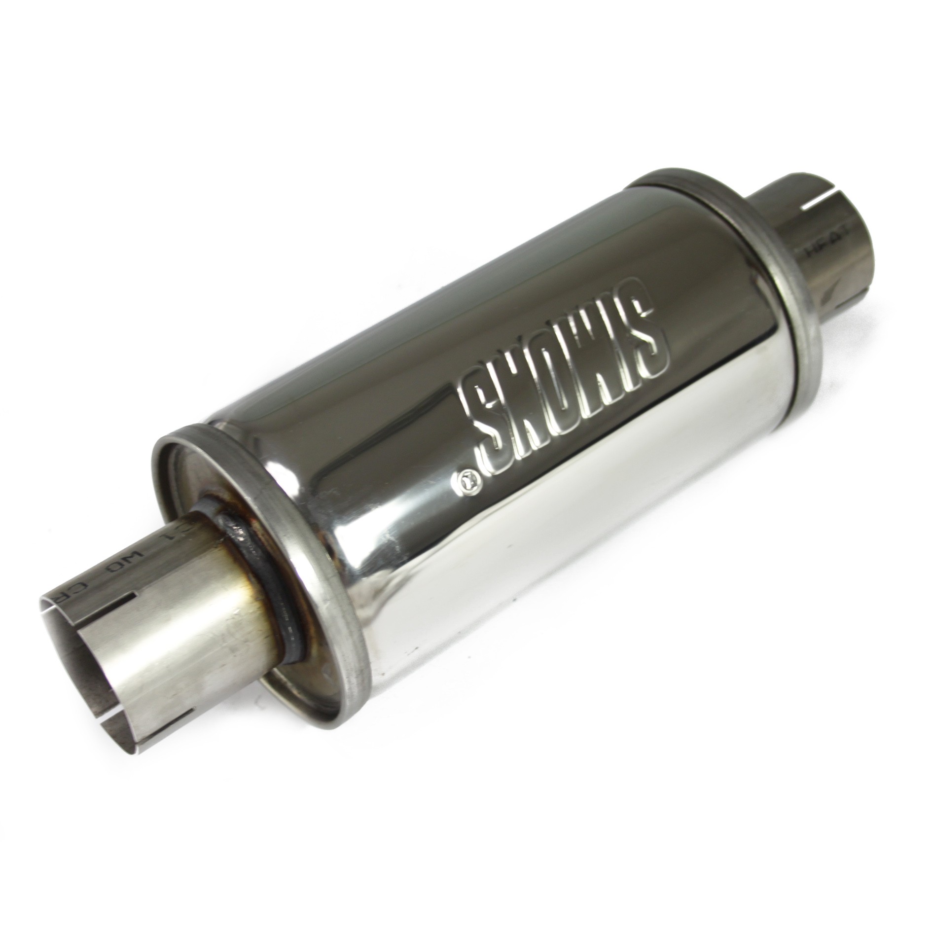 /"Split/" 63mm Universal Edelstahl Schalldämpfer Sportauspuff Simons
