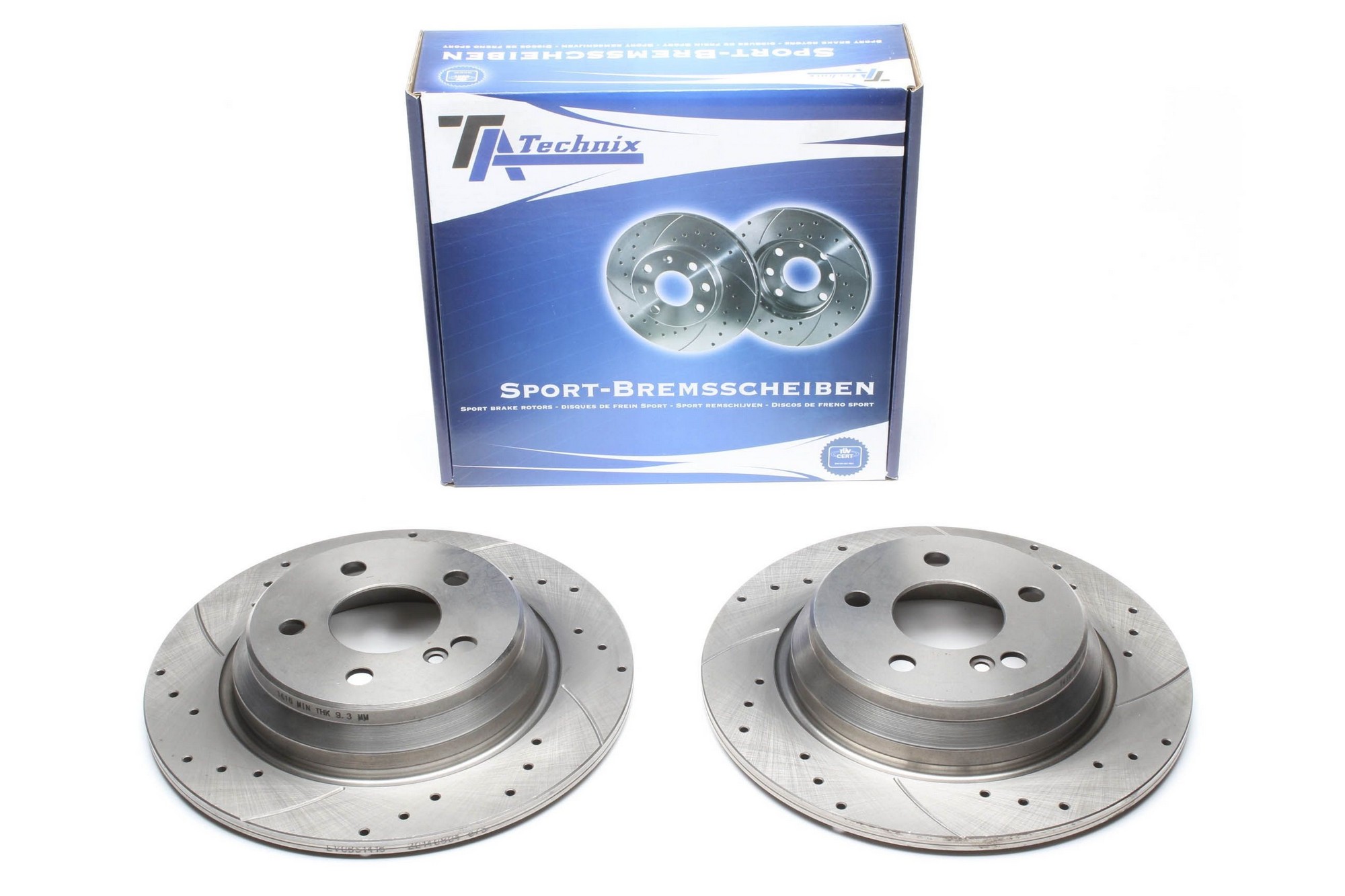 TA TECHNIX Sport-Bremsscheiben Satz Hinterachse - Mercedes-Benz S 