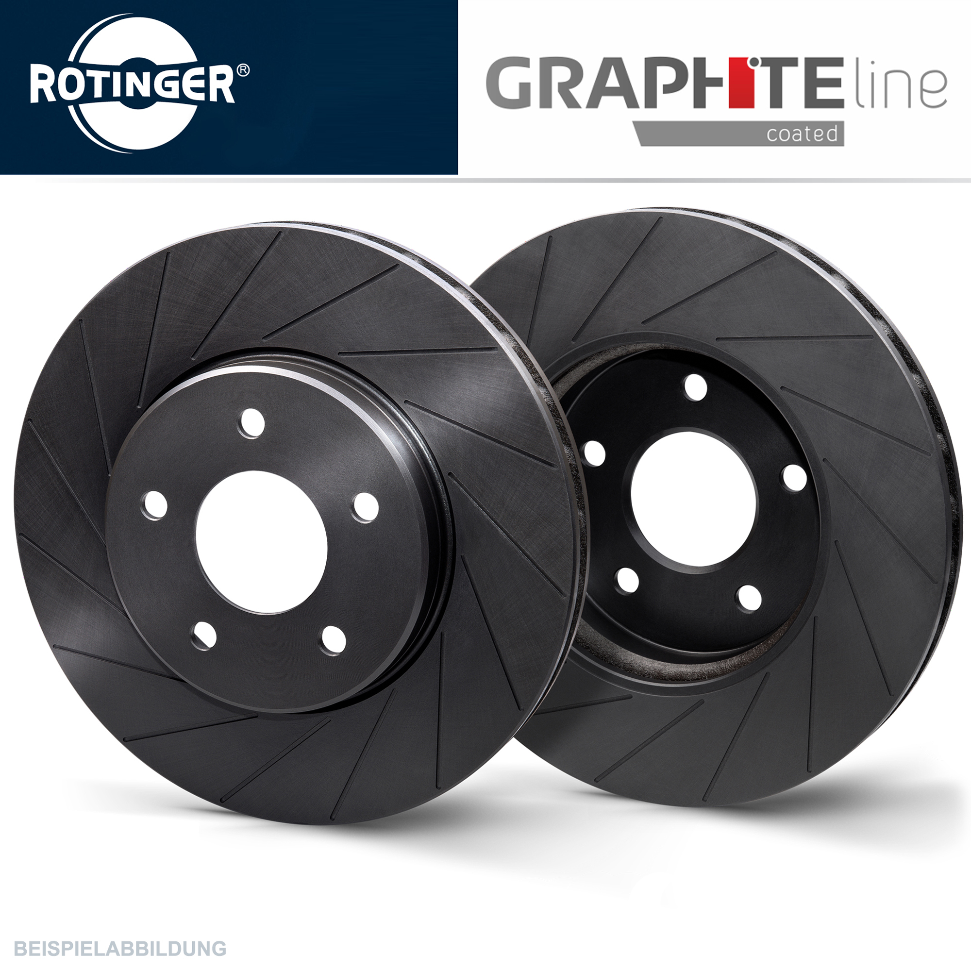Rotinger Graphite Sport-Bremsscheiben Satz Hinterachse 