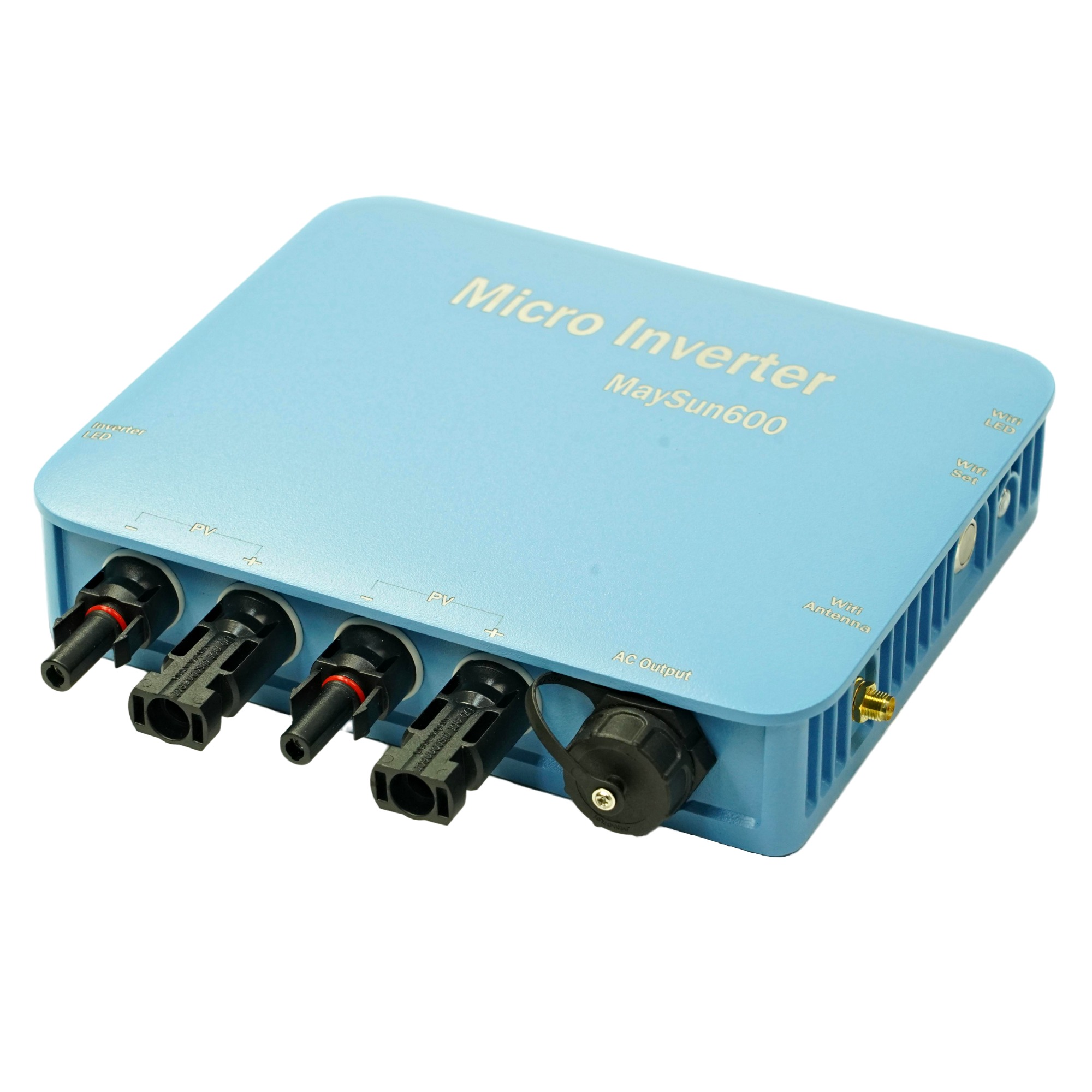 Wechselrichter für Balkonkraftwerk 600 Watt 600W Solar mit Kabel Handy Wi-Fi