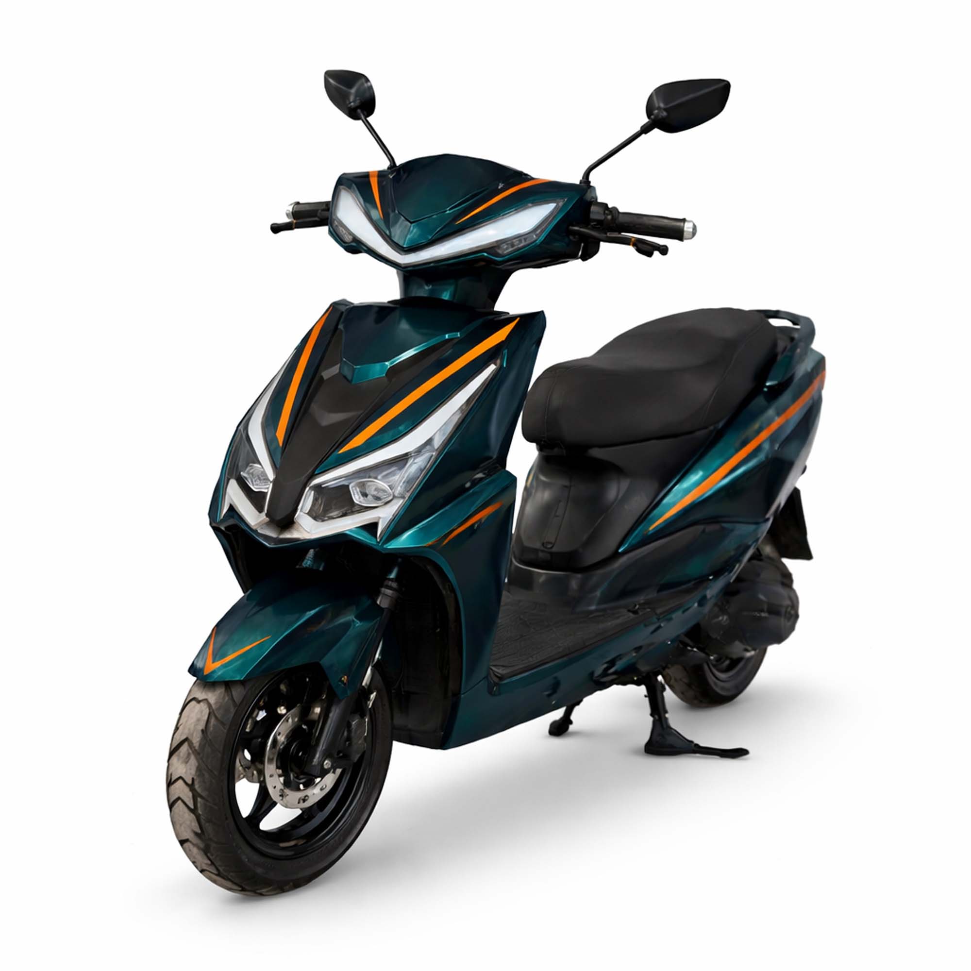 { Elektro-Roller Dragon 45kmh Lithium-Ionen Akku 2kW 65km mit Straßenzulassung }