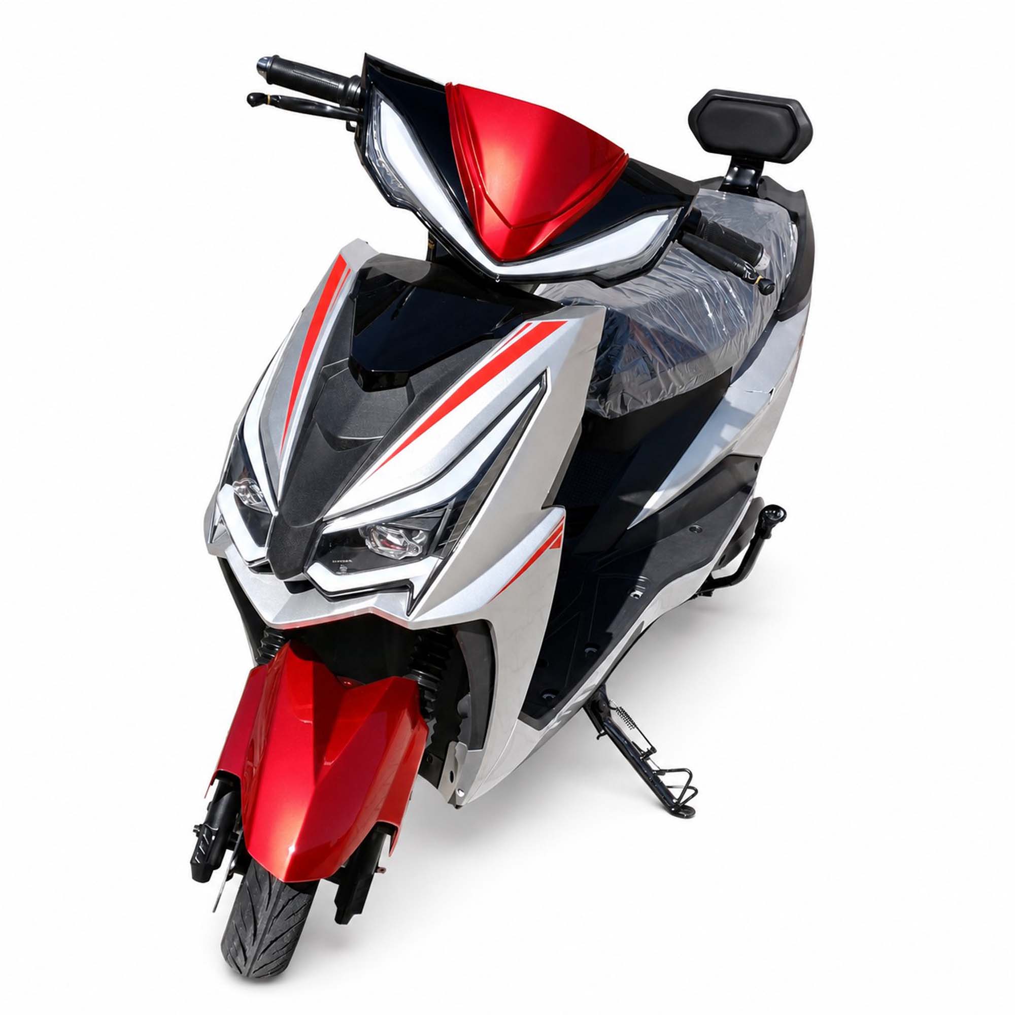 { Elektro-Roller Dragon 45kmh Lithium-Ionen Akku 2kW 65km mit Straßenzulassung }