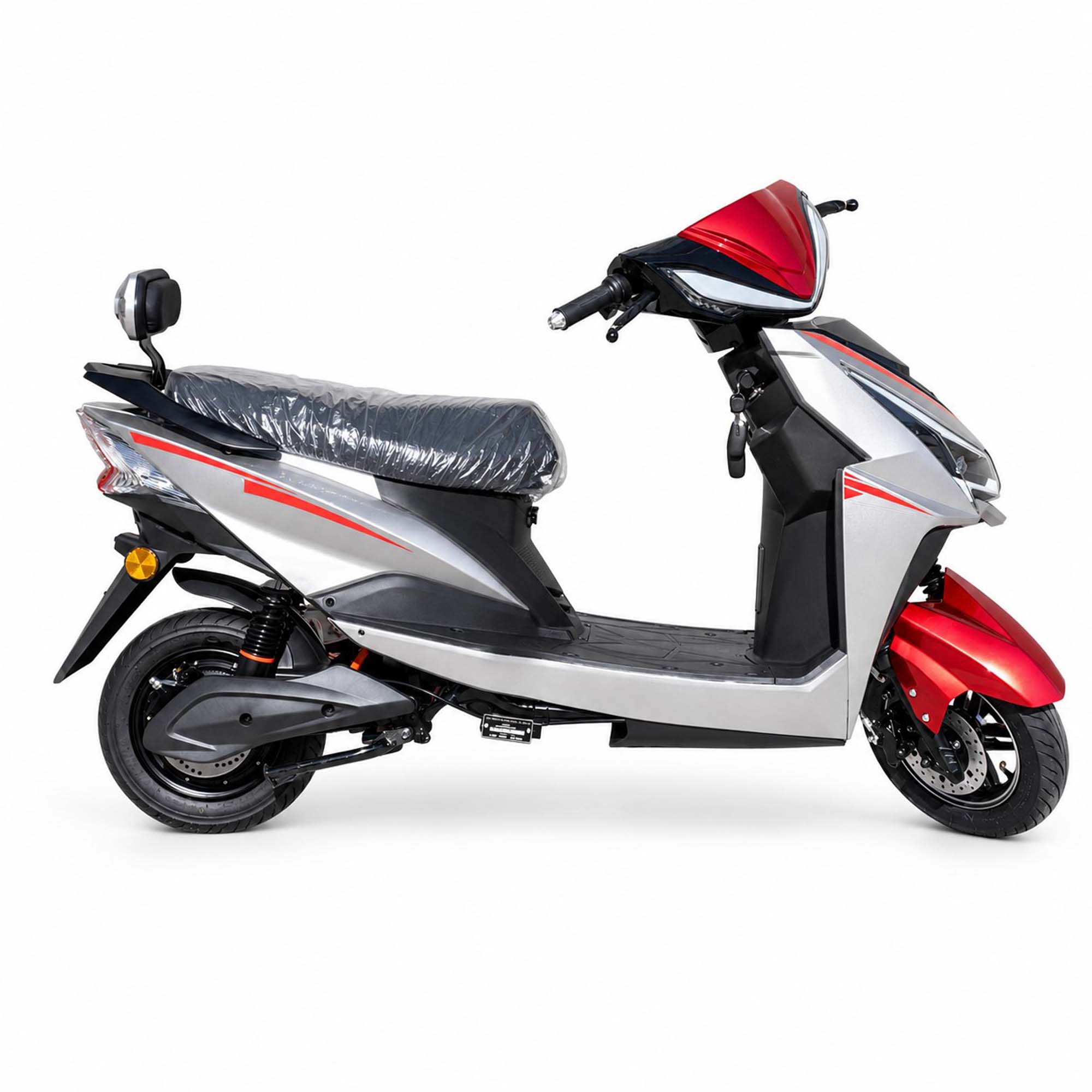 { Elektro-Roller Dragon 45kmh Lithium-Ionen Akku 2kW 65km mit Straßenzulassung }