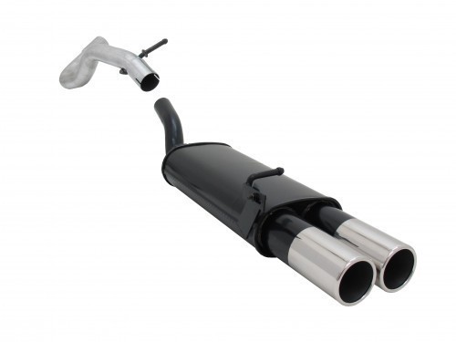 Novus Endschalldämpfer 2 x 90 mm Stahl für Audi A3 - 8L , Leon 