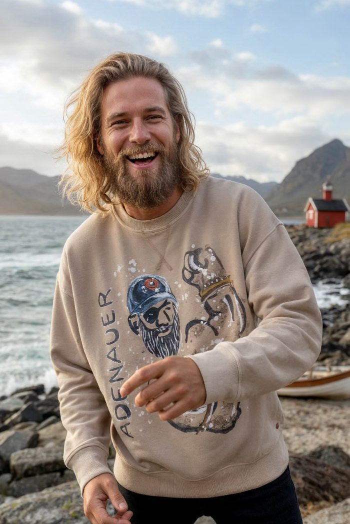 Mann mit Sweatshirt