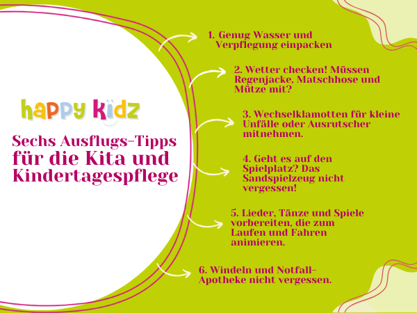 Infobanner: Sechs Ausflugs-Tipps für die Kita und Kindertagespflege. Mehr dazu im folgenden Text.
