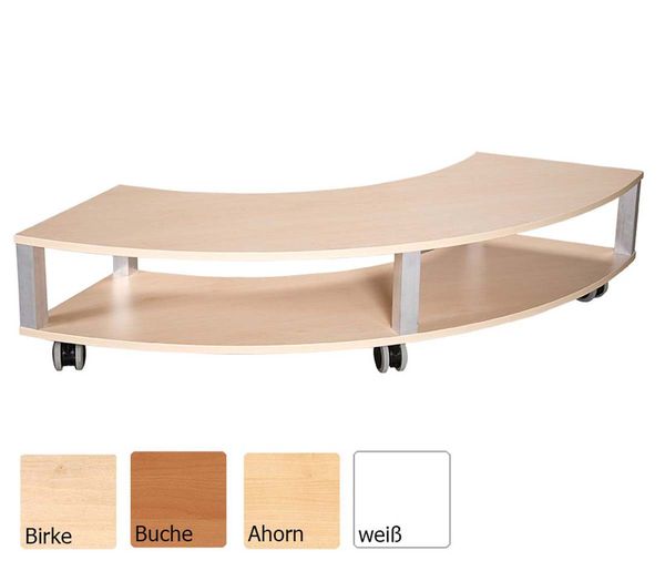 "KIDZ ROLL" Flacher Bogenschrank mit zusätzlicher Ablagefläche | Happy Kidz