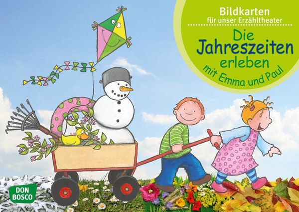 Kamishibai Bildkartenset - Die Jahreszeiten erleben mit Emma und Paul
