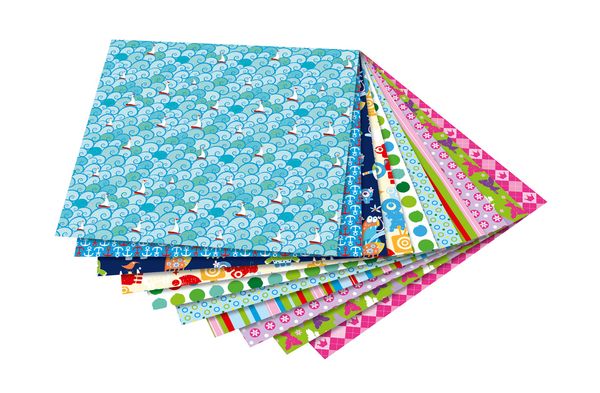 Folia Origami Faltblätter Kinderspaß - 50 Bunte Blätter 15x15cm Für Kreative Bastelstunden