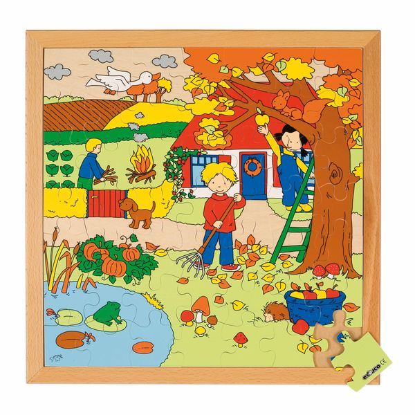 EDUCO Jahreszeitenpuzzle, Herbst, 49 Teile, ab 4 Jahre | Happy Kidz