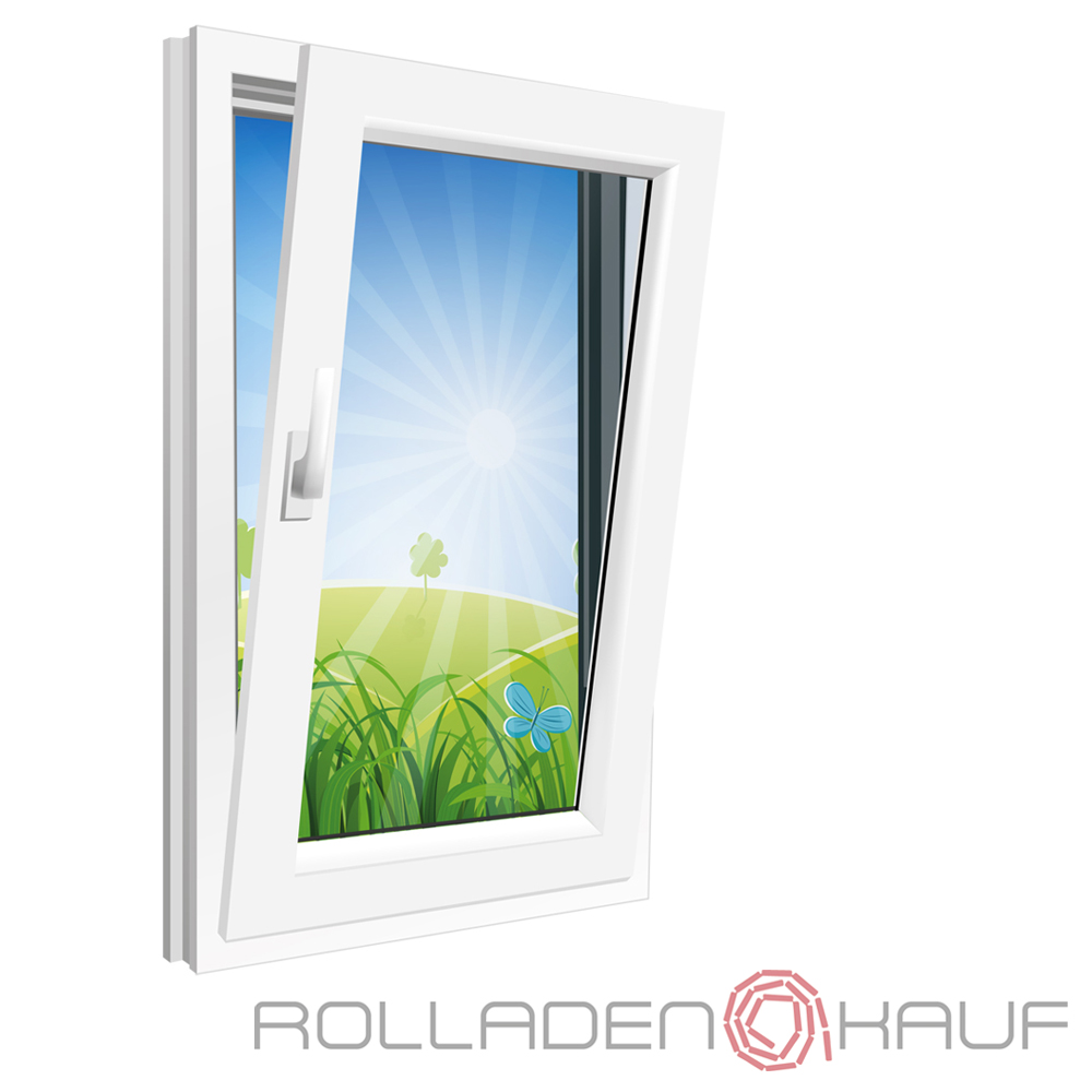 Fenster 600x900mm Kunststoff PVC, Bautiefe 70mm, 3fach