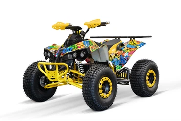 NITRO MOTORS 1000W 48V Eco midi Kinder Quad Warrior Sport 8" Graffiti