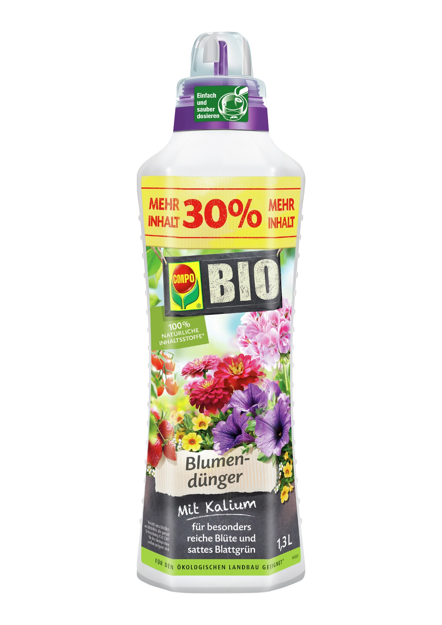 COMPO BIO Blumendnger 1,3 Liter NK-Dnger 3-5 | Pfeifferer Group - eShop