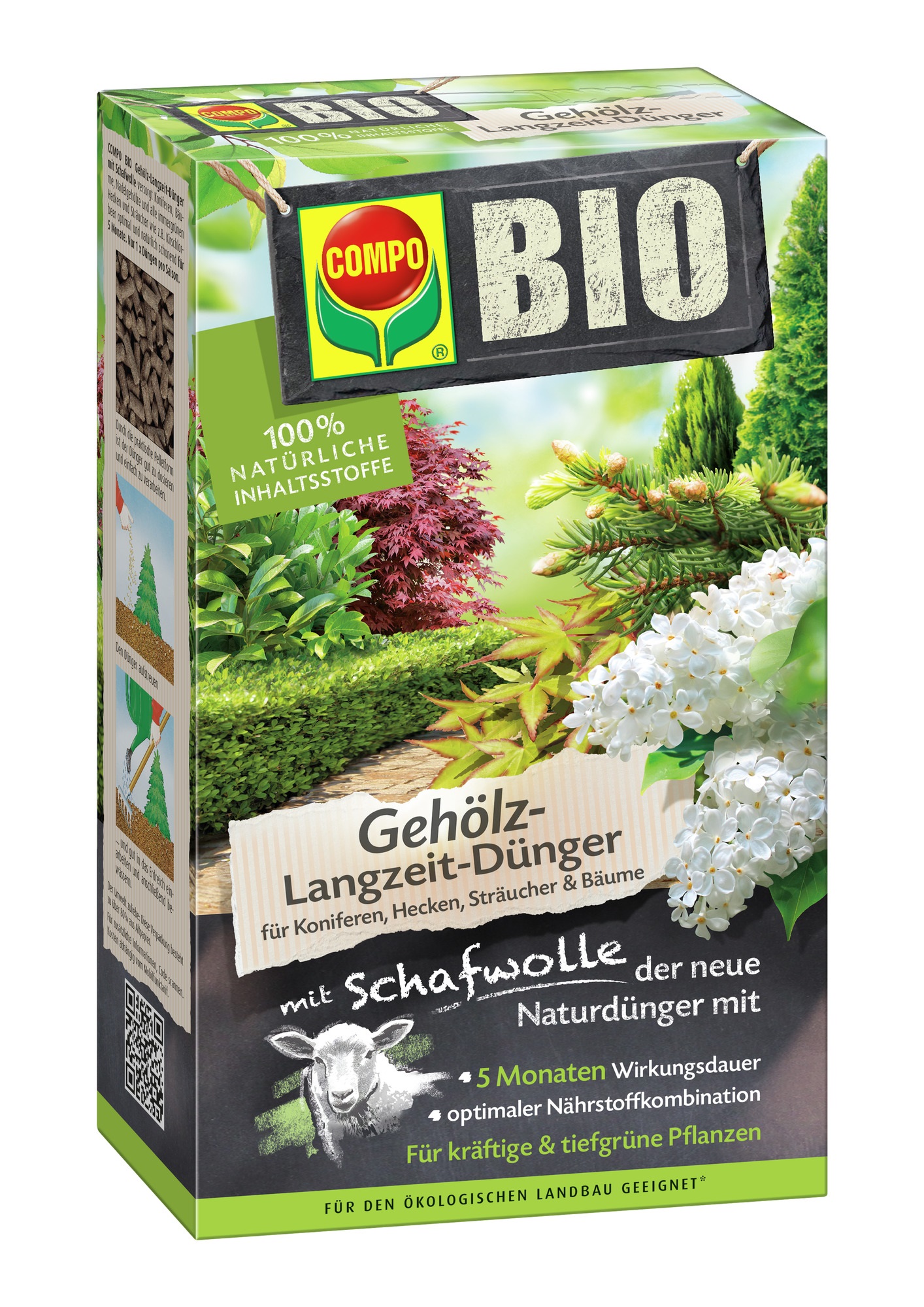 Compo Bio Geholz Langzeitdunger 750 G Org Npk Dunger 7 3 3