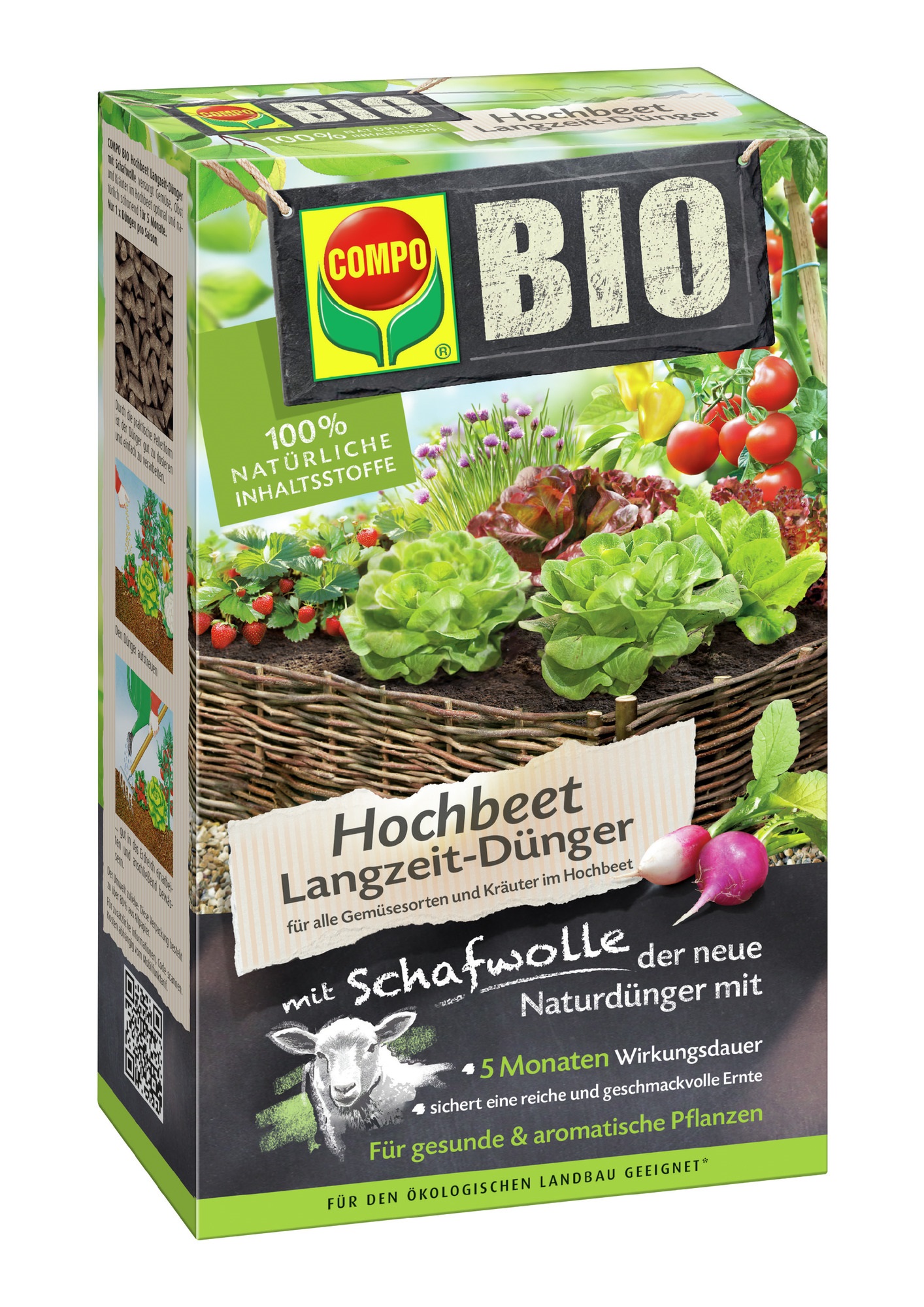 COMPO BIO Hochbeet Langzeitdnger mit Schafwolle 750 g org. NPK-Dnger |  Pfeifferer Group - eShop