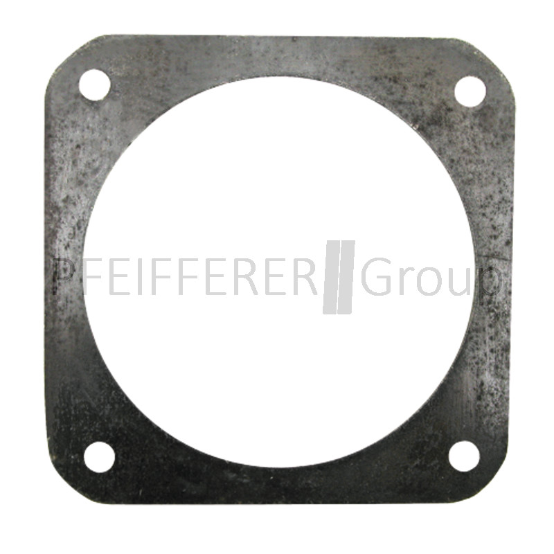 Stahlflansch f Gülleschieber Ausführung 6/" Lochabstand 150 x 150 mm