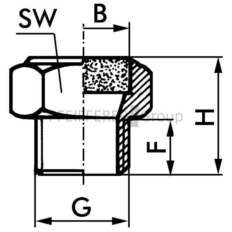 Pneumatik Sinterbronze J-SD5-M5-SB-B Schalldämpfer 