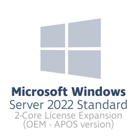 Microsoft Windows 2022 Server Standard, 2 x VPS, max 16 cores, oem