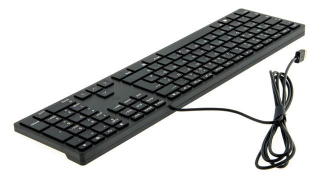 HP 400 Backlit Wired Keyboard, Tastatur schwarz, DE-Layout, Plunger