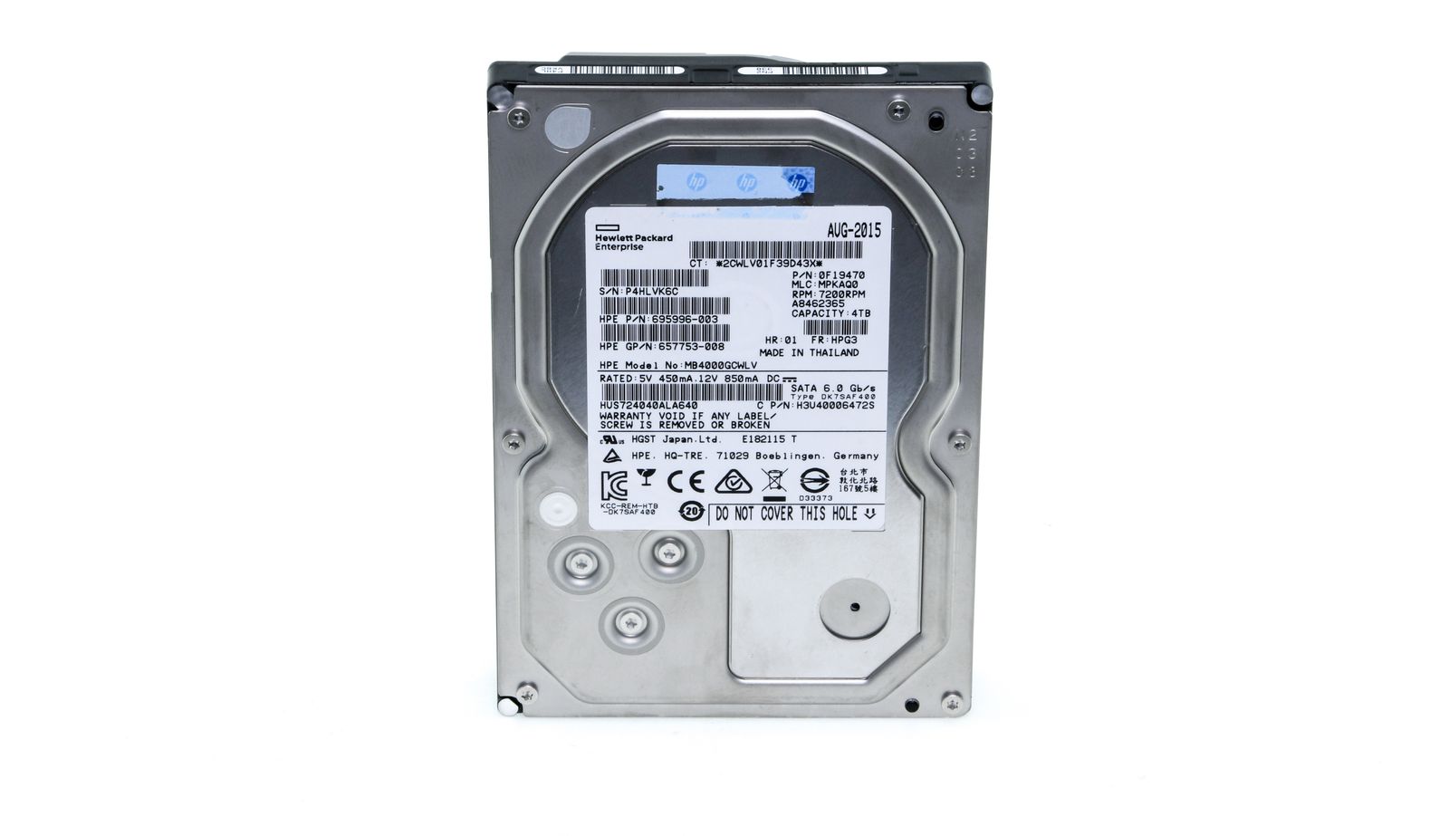 HPE 4TB 6G 7.2K SATA hard disk | Servershop24 
