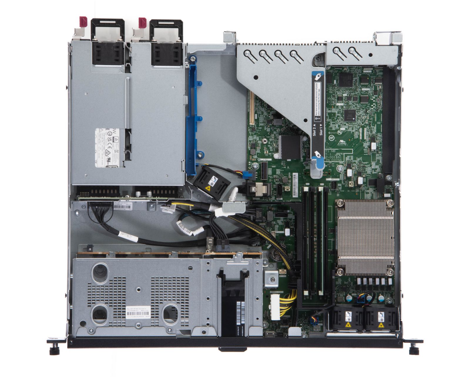 HPE ProLiant DL20 Gen10 Plus open chassis