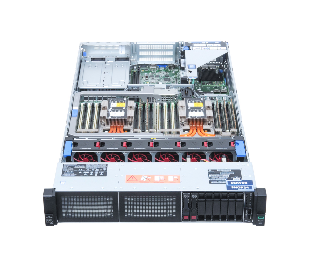 HPE ProLiant DL560 Gen10 with open chassis