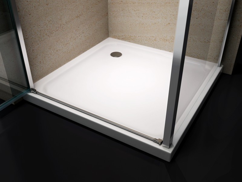 Duschkabine Eckdusche 8 mm Nano Echtglas EX416 - 90 x 90 x 195 cm – Bild 4