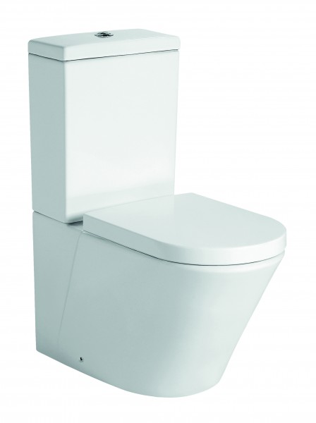 Stand-WC mit Sp&uuml;lkasten CT1088 - Wasseranschluss unten - inkl. Soft-Close-Deckel – Bild 1