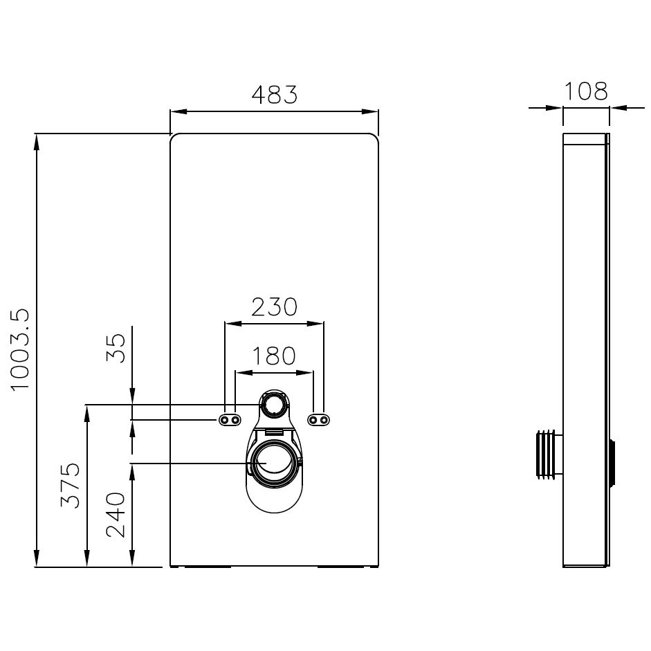 Sanit&auml;rmodul 805S mit Sensor f&uuml;r Wand-WC - Farbe Wei&szlig; oder Schwarz w&auml;hlbar – Bild 5