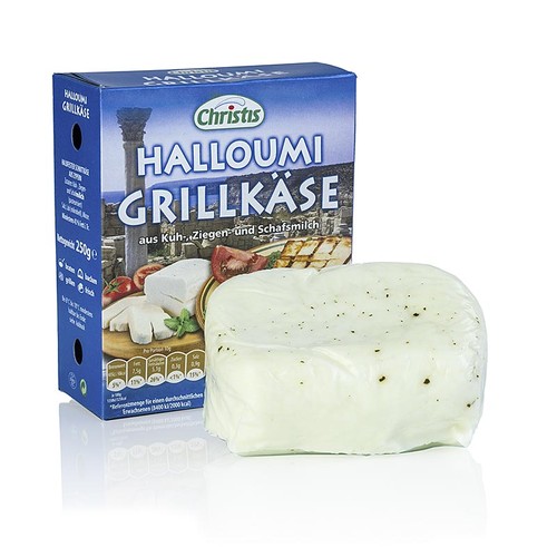 Halloumi GrillKäse aus Zypern, aus Schaf, Ziegen und Kuhmilch, halbfest, 250g VORSPEISEN