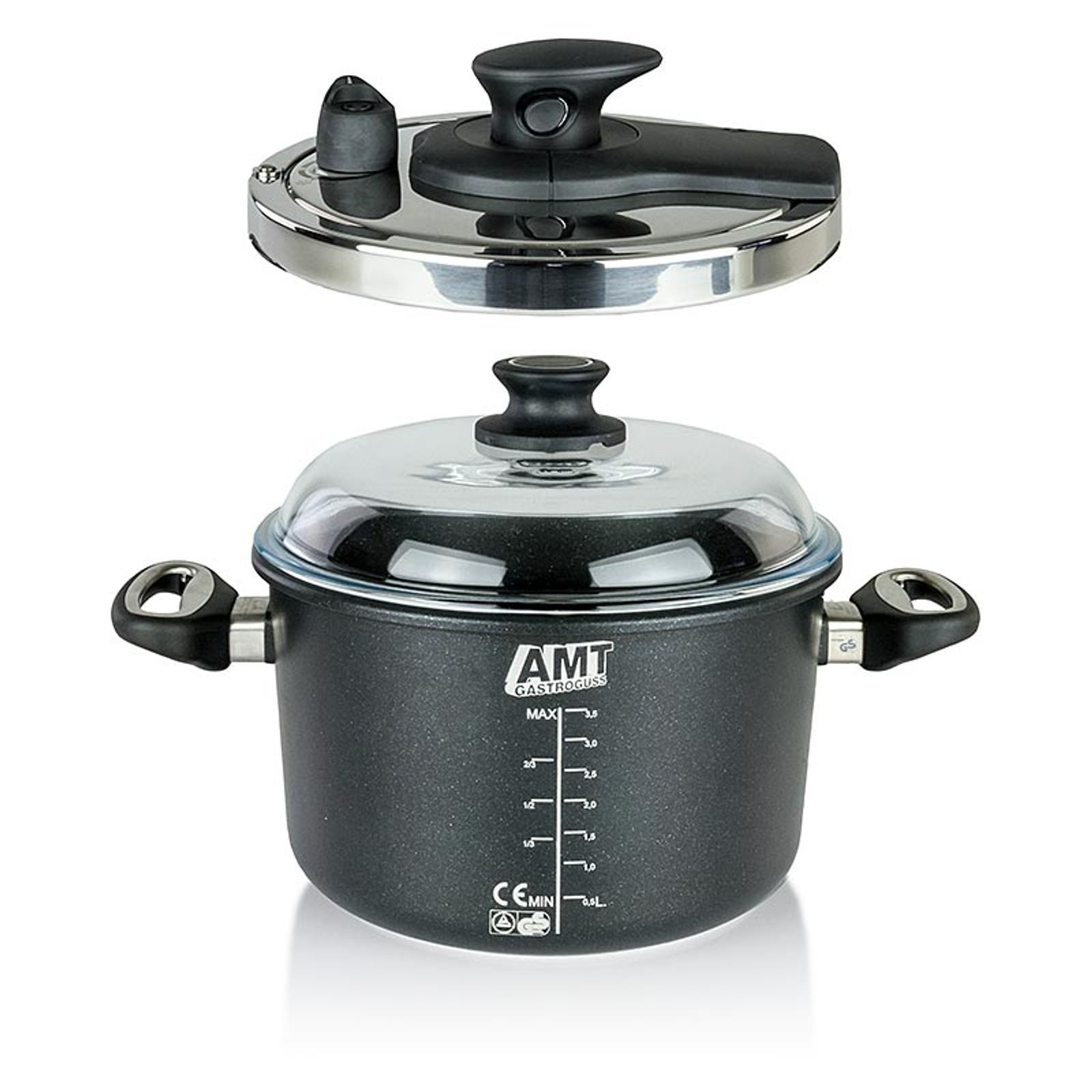 AMT Gastroguss, Schnellkochtopf mit Deckel, Ø 24cm, 1 St NON FOOD Kochgeschirr