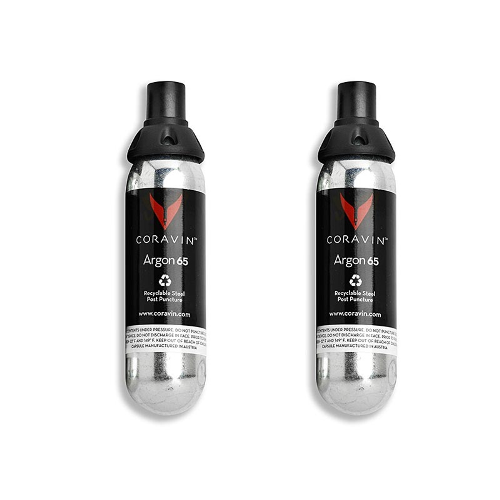 Coravin Wine Access System Kapseln, 2 Stück mit Argon Gas (A65) für Art