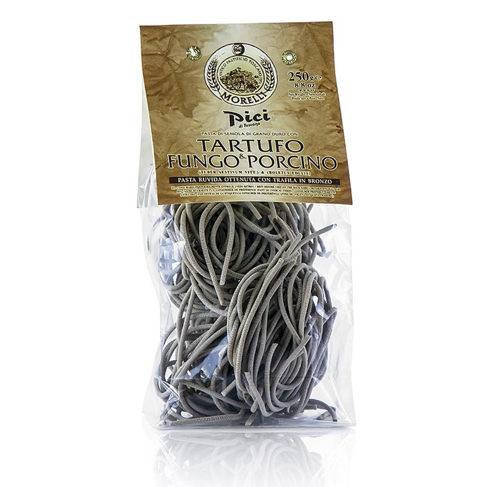 Nudeln Pici Tartufo e Porcini (mit Trüffel und Steinpilze), 250g, Morelli 1860, 250g PASTA