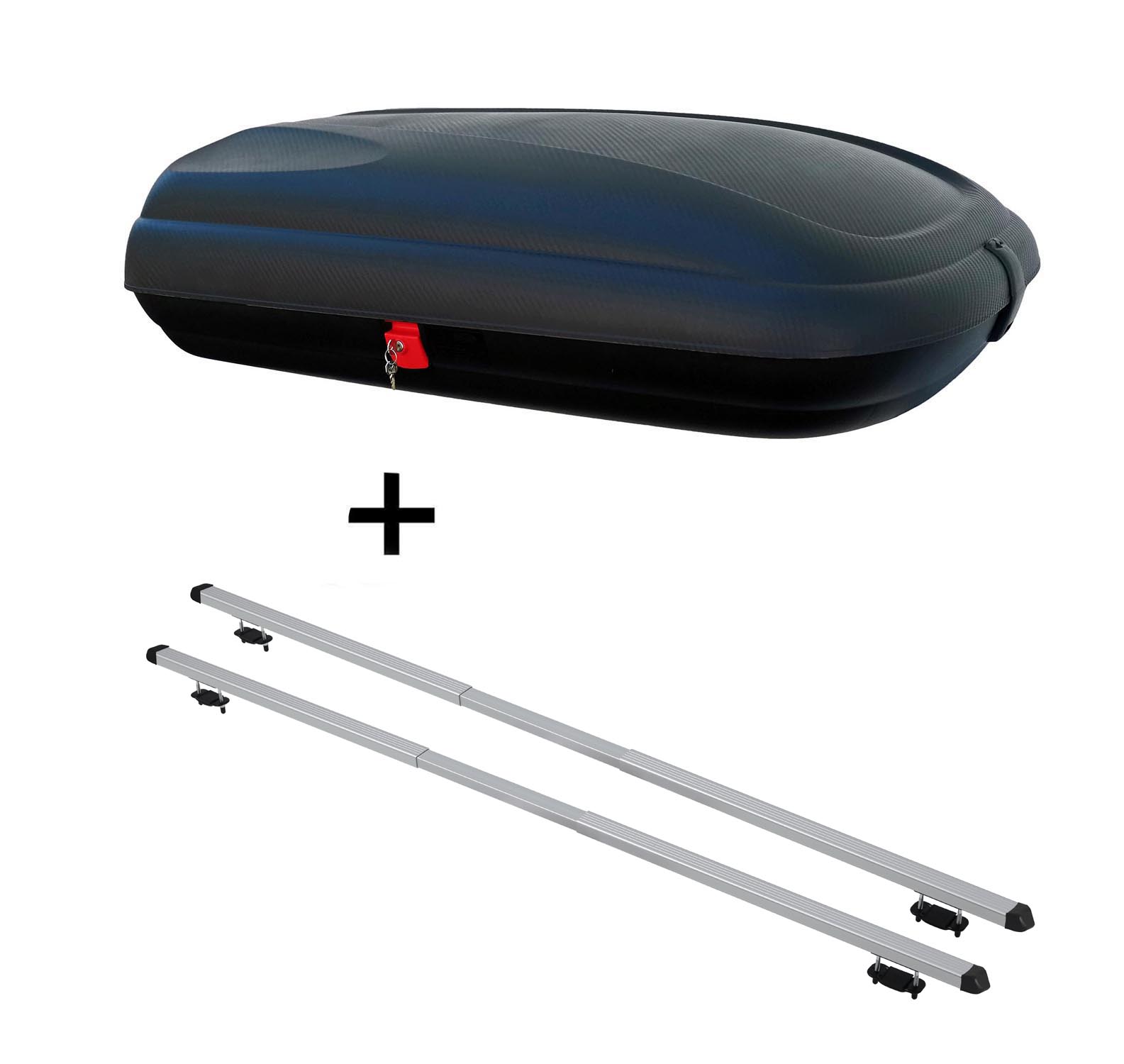 Dachbox BA320L Carbonlook Dachträger RAPID Für Skoda Octavia III