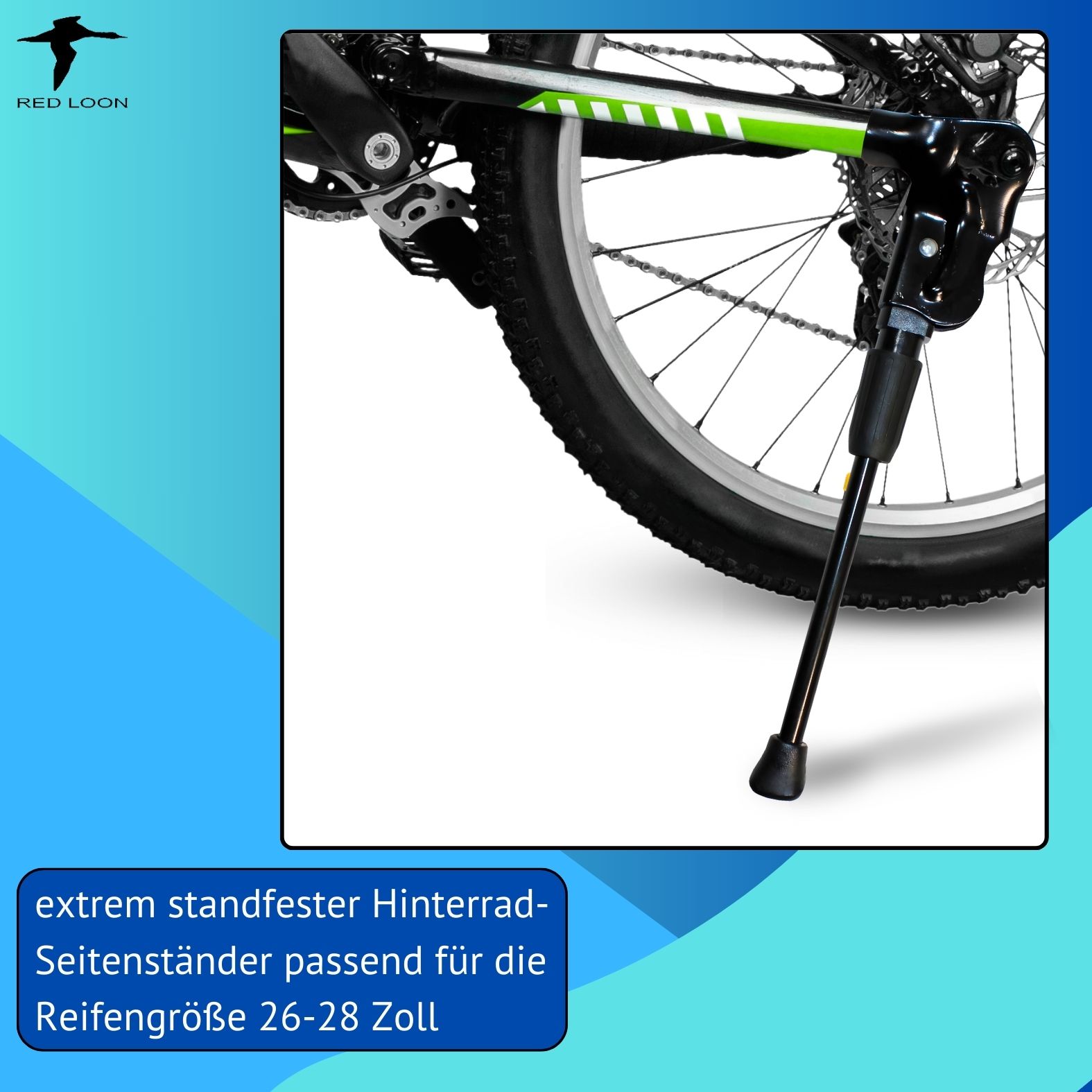 Fahrrad Seitenstnder 26-28 Zoll Parksttze Fahrradstnder Hinterbaustnder  MTB | eBay.de