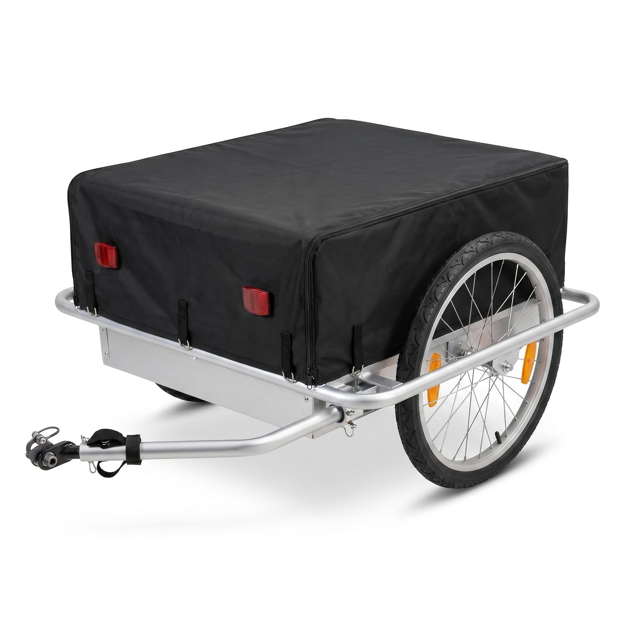 Red Loon Fahrradanhnger Cargo Trailer Transportanhnger Alu 144 l extrem  leicht | eBay.de