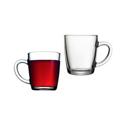Pasabahce Basic Glas-Mug mit Henkel - 340 ml (2 Stück)