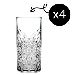 Pasabahce Timeless Longdrinkgläser - 4er-Set, 450 ml