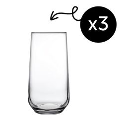 Pasabahce Allegra Longdrinkgläser – 3er Set, 470 ml