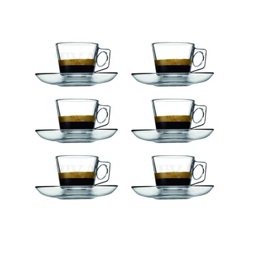 Pasabahce Vela 12-tlg. Cup & Saucer Set (80 cc) 